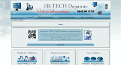 Desktop Screenshot of hi-tech-depanne.fr